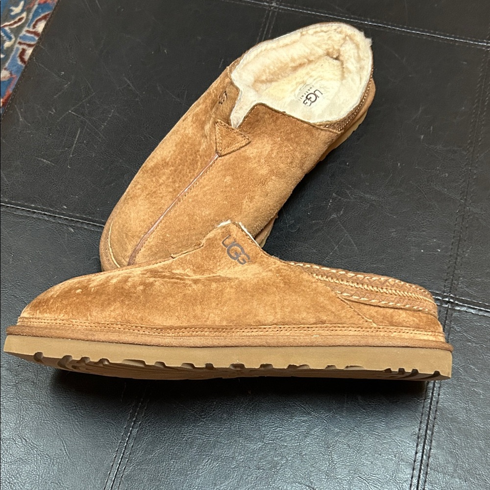 UGG Men's Chestnut Suede Slip-Ons size 12, like new - Picture 7 of 7